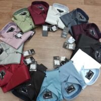 Plain party wear imported satin shirt